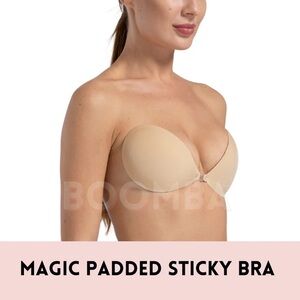 NWOT Boomba Magic Padded Sticky Bra